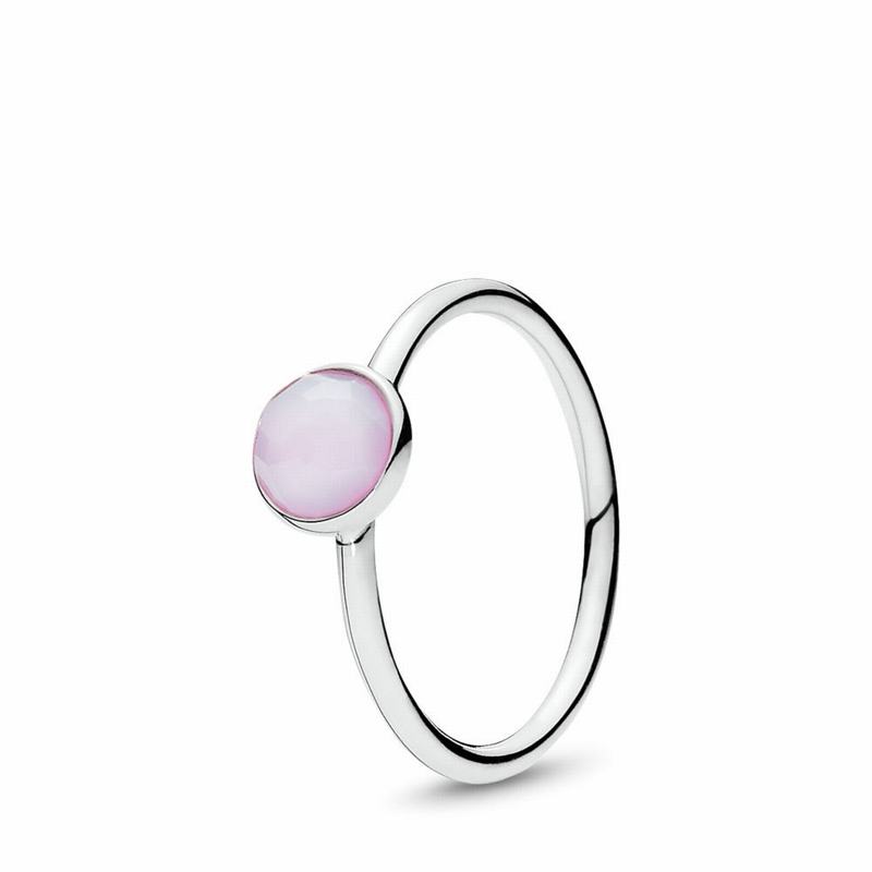 Anillos Pandora October Droplet Argint/Roz (YL6ctzwH)